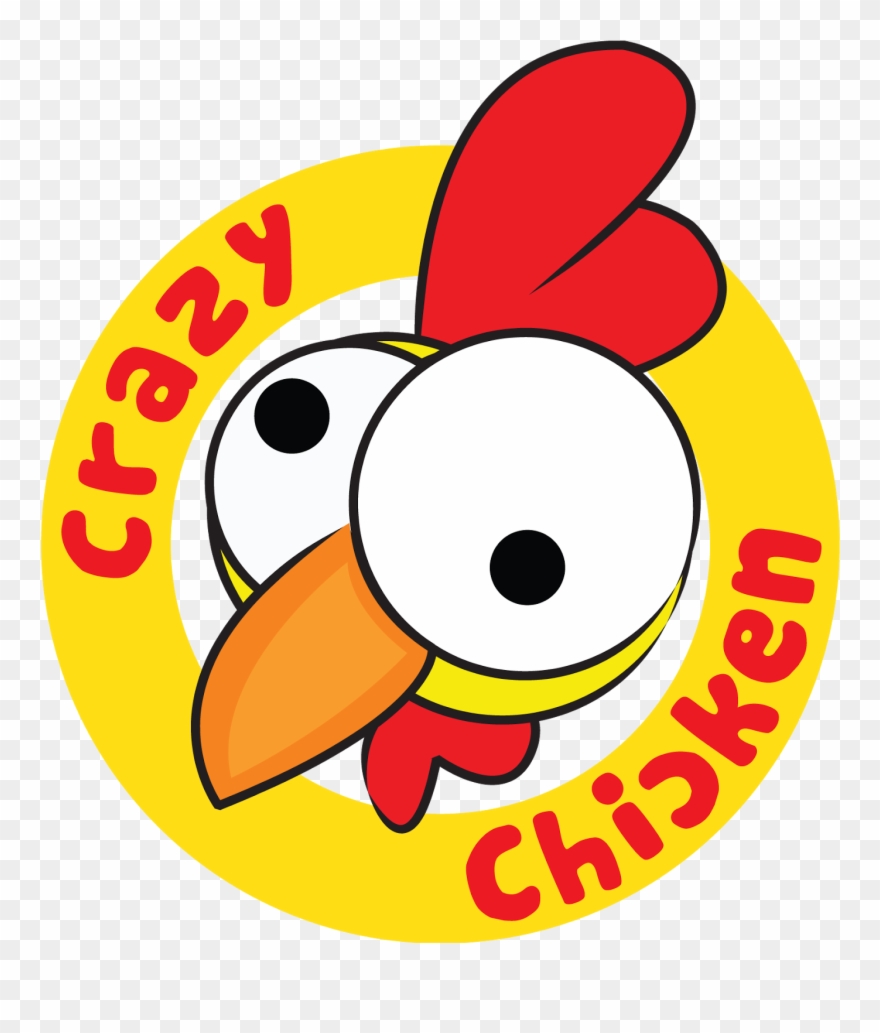 Crazy Clipart - Crazy Chicken - Png Download