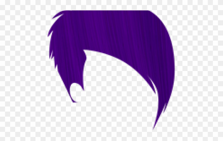 Crazy Clipart Purple Hair - Crazy Color - Png Download