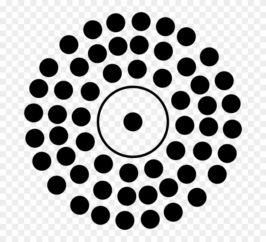 Circle With Dots Inside Clipart