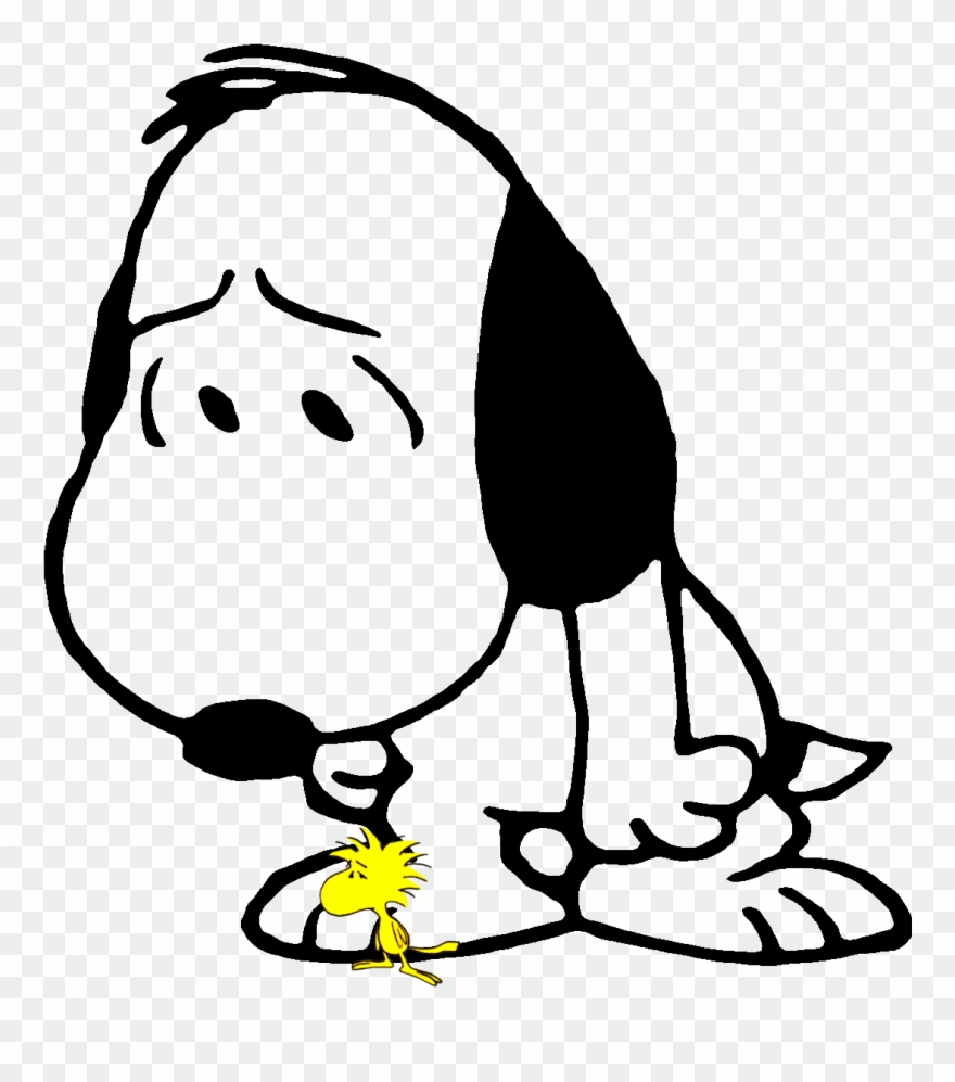 Pin By Jennifer Hochberg Toller On Snoopy - Snoopy Triste Clipart