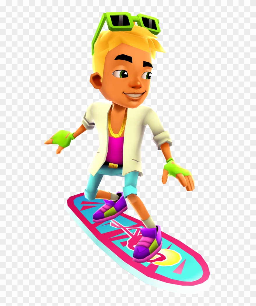 August - Subway Surfers Miami 2017 Clipart