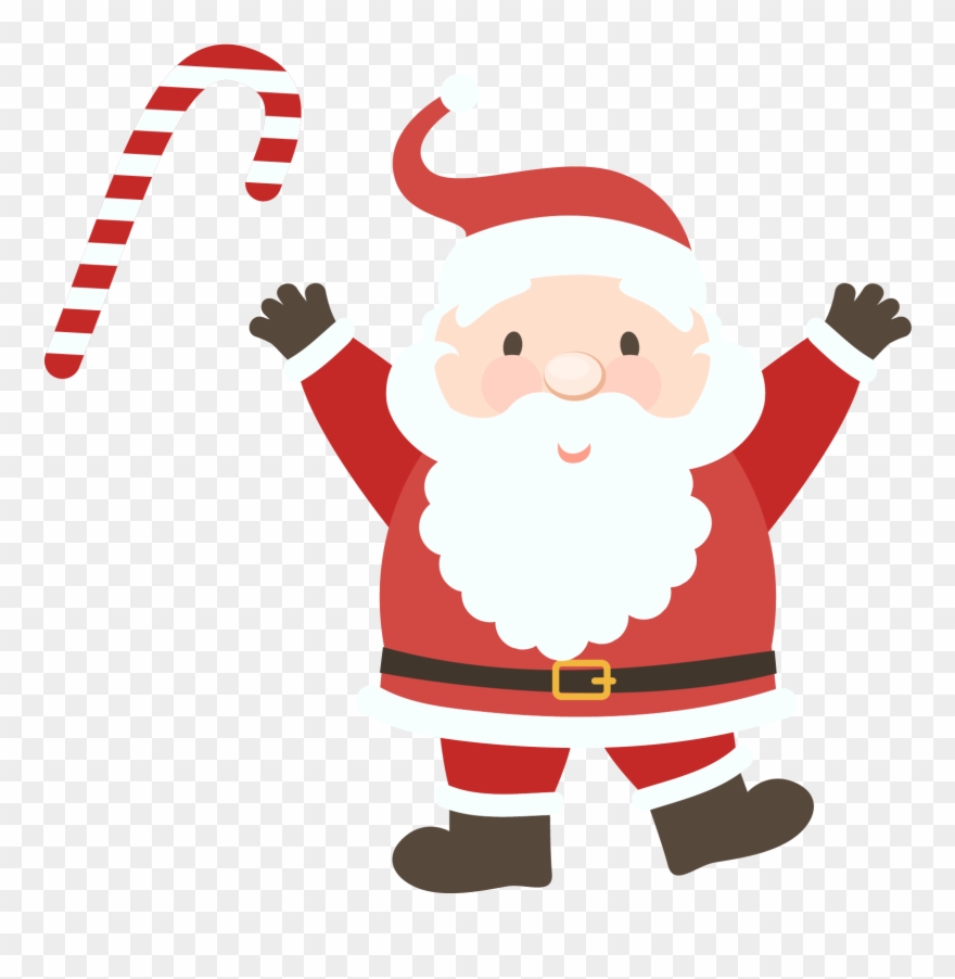 Santa Claus Clipart Png Image - Png Papai Noel Com Rena Desenho Transparent Png