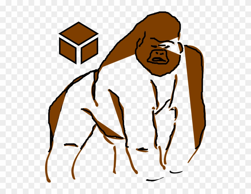 Gorilla Clipart Small Cartoon - Gorilla Clip Art - Png Download