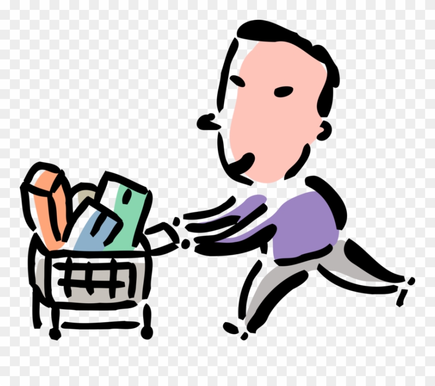 Buy Vector Person Shopping - Shopping Clipart