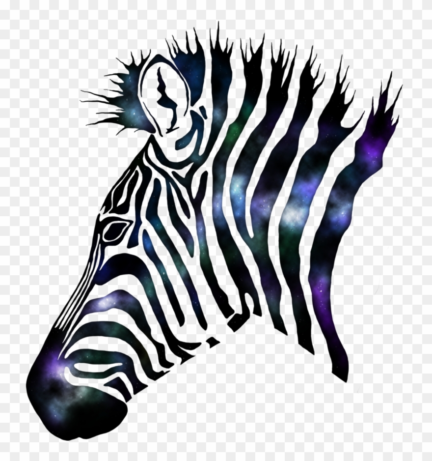 Galaxy By Rage Melon Clipart Transparent Library - Galaxy Zebra - Png Download