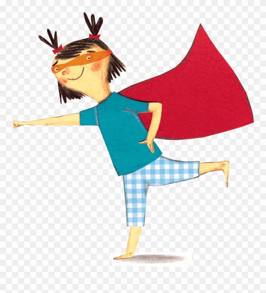 Kid Dressed As A Superhero - Sylvan Lake Clipart
