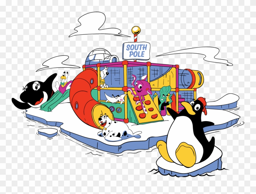 Ice Patch Hollow Gang On Their Playground - Ice Patch Hollow Indoor Playground Clipart