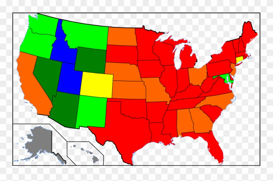 320 × 198 Pixels - Millennial Voting Map 2016 Clipart