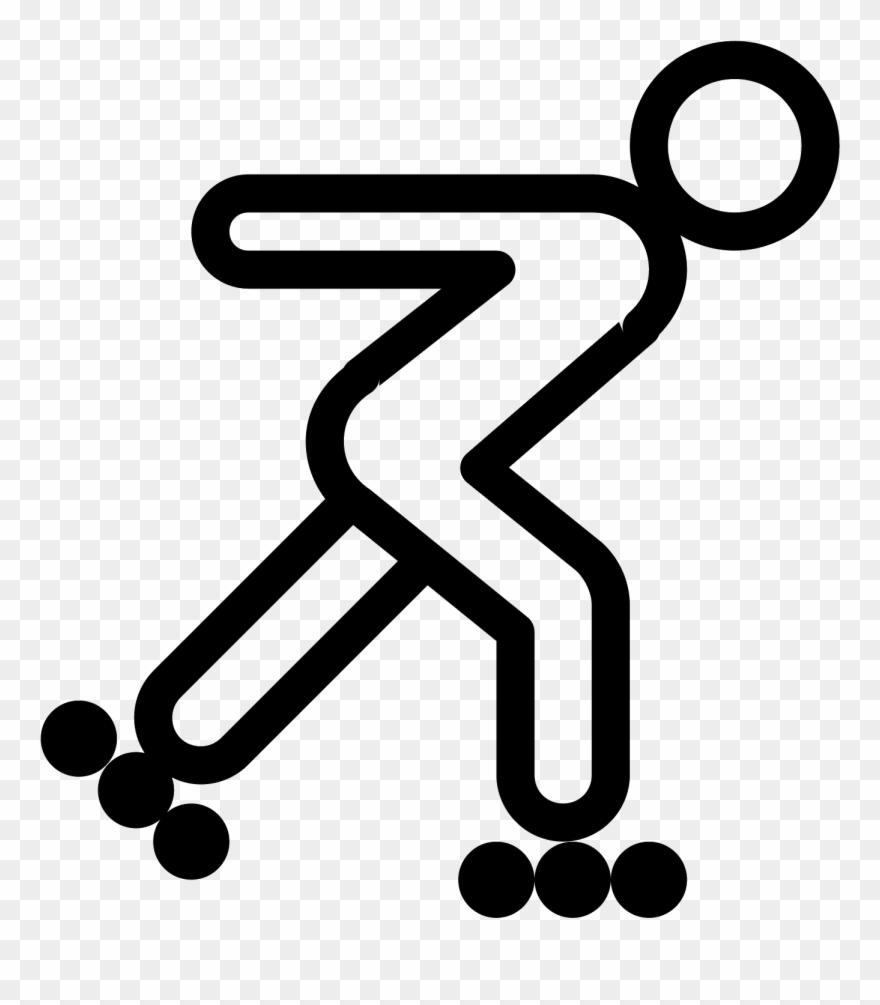 Roller Skating Icon Clipart
