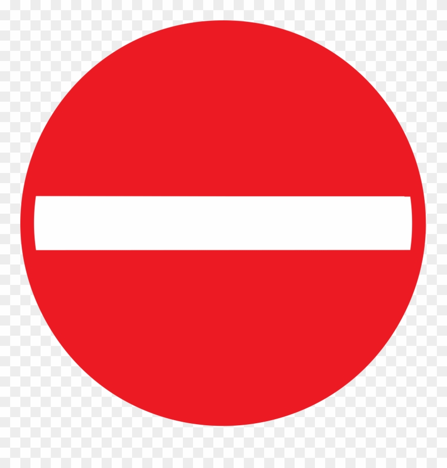Open - Red Sign With White Line Through Clipart