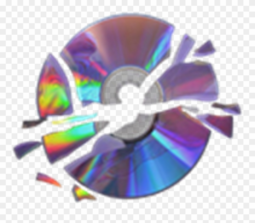 Disk Brokendisk Dvd Holographic Cd Png Clipart 1036328