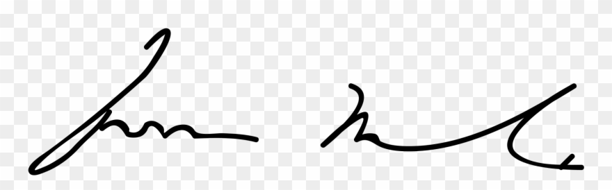 Open - M Signature Png Clipart