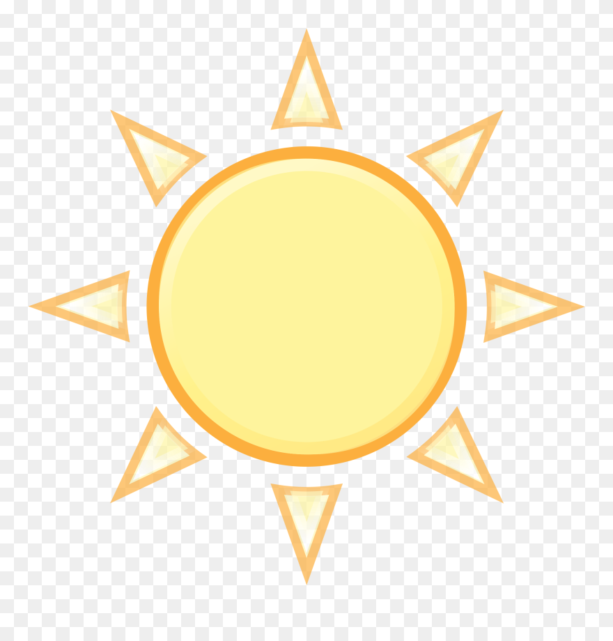 Weather M Clear - Sun Outline Clipart