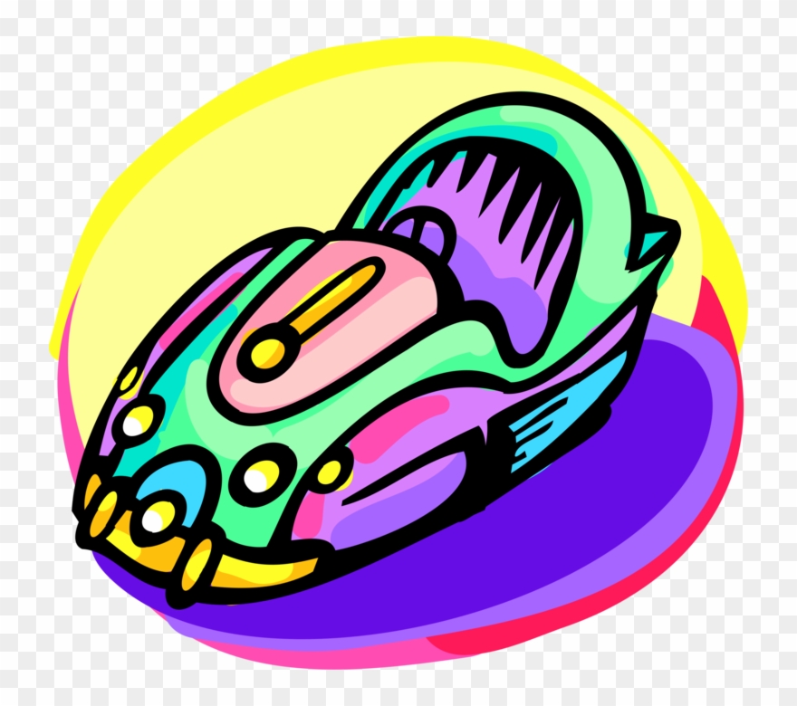 Vector Illustration Of Bumper Car Amusement Ride At Clipart