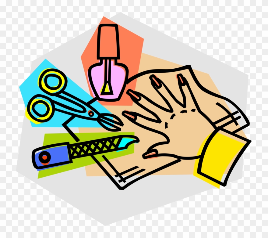 Vector Illustration Of Cosmetic Beauty Product Treatment - Nail Salon Clip Art - Png Download