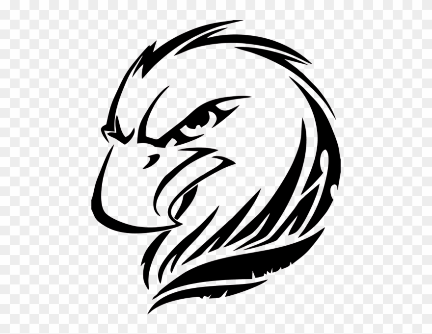 Eagle Vinyl Decal - Eagle Head Tattoo Drawings Clipart