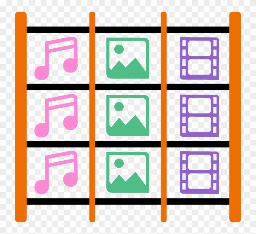 Orange Cloud Automatically Groups Your Stuff Into Picture, Clipart