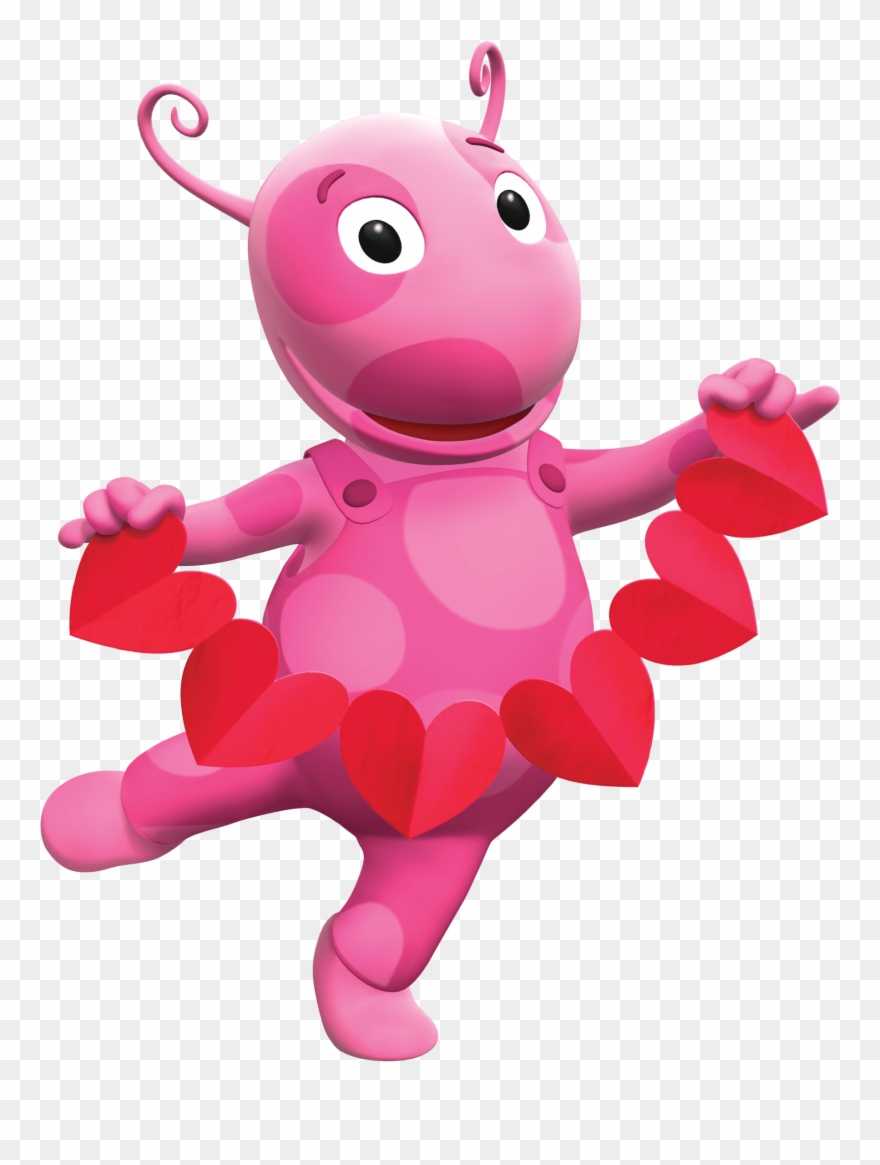 Uniqua Valentine Hearts - Backyardigans Png Clipart