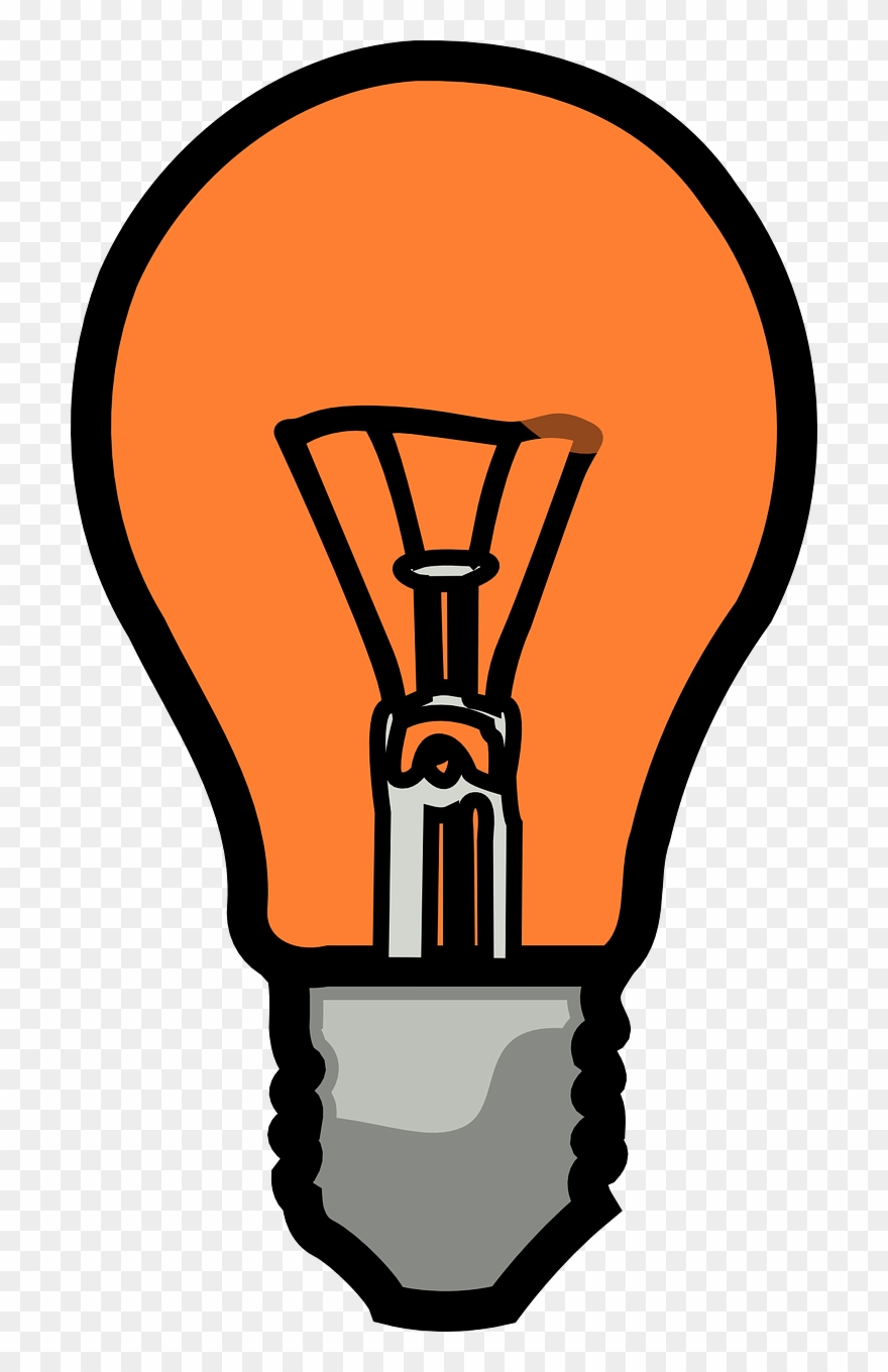 Light Bulb Electric Power - Light Bulb Clipart - Png Download