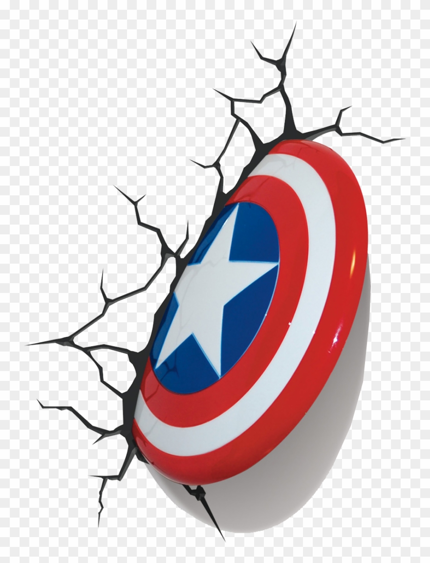 Avengers Led Wall Lights Pictures - Captain America 3d Shield Clipart
