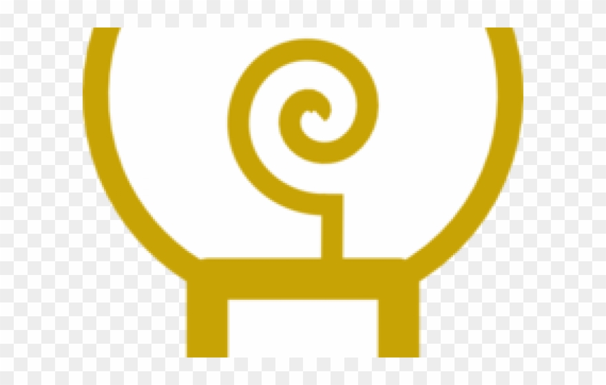 Light Bulb Clipart Gold - Circle - Png Download