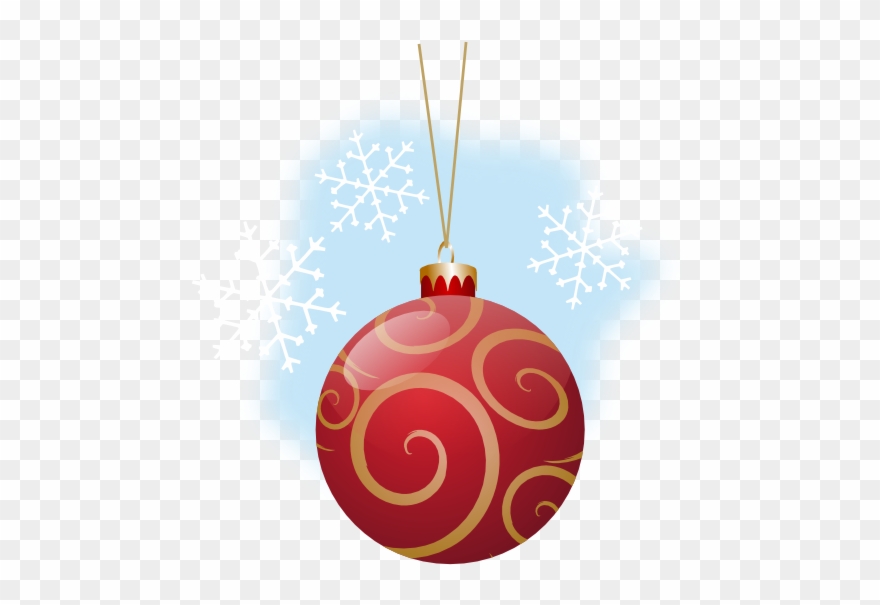 Christmas Ornaments Clipart Svg - Red Christmas Ball Vector Png Transparent Png