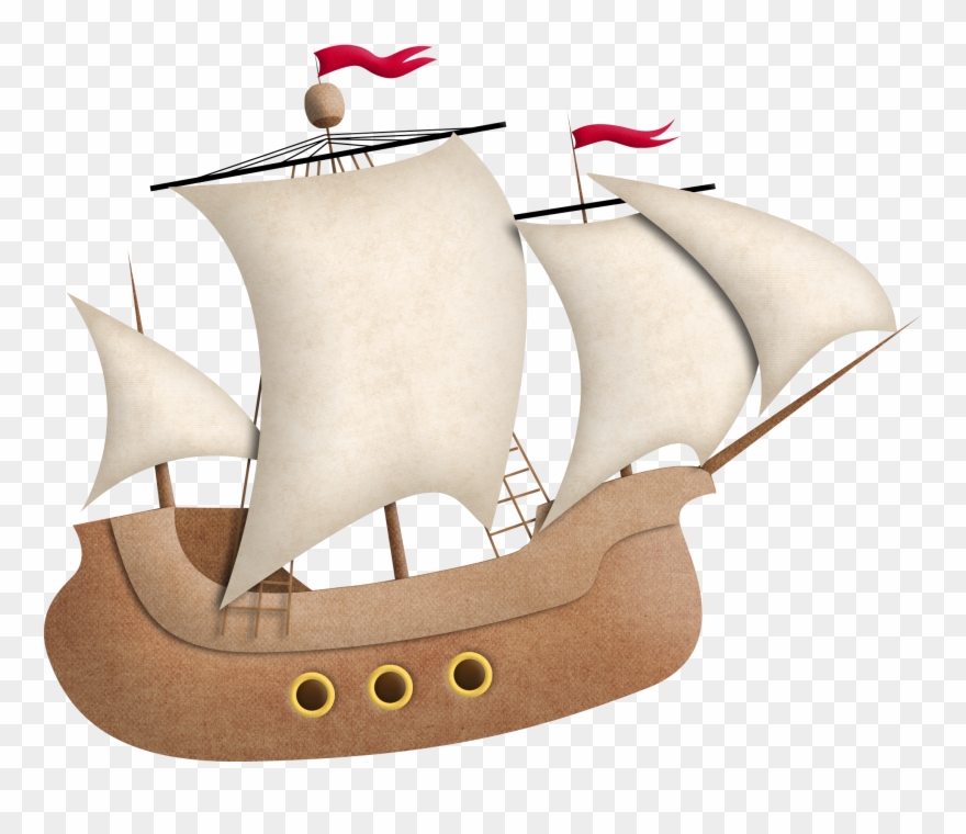 B *✿*high Seas - Парусник Нарисованный Пнг Clipart