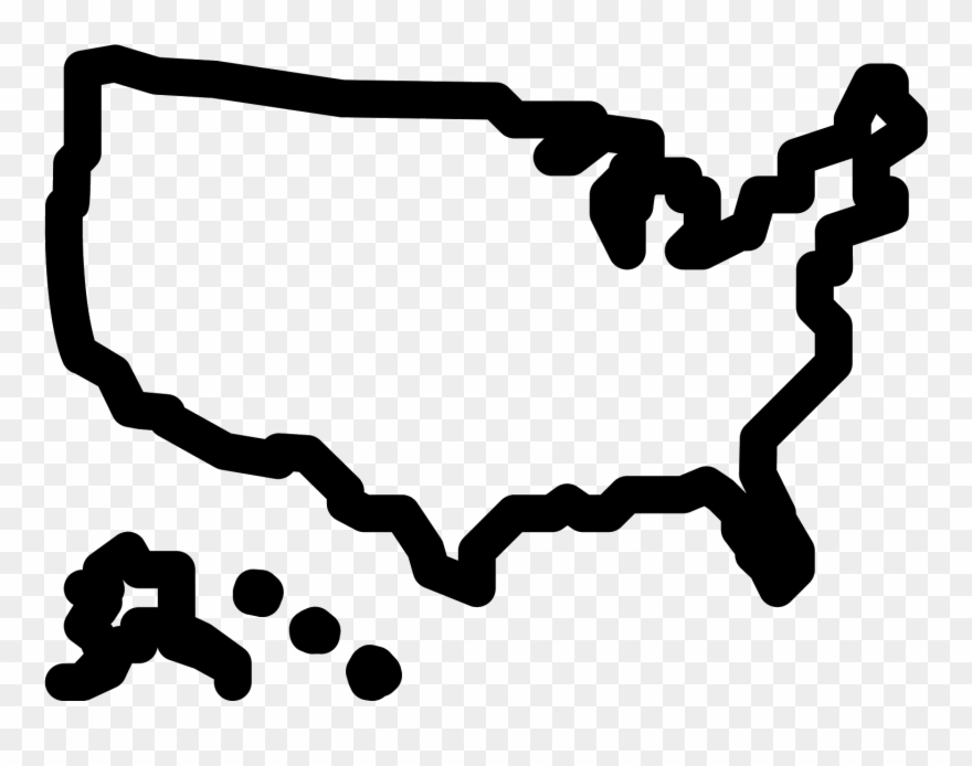 Usa Map Icon - Icon Usa Map Clipart