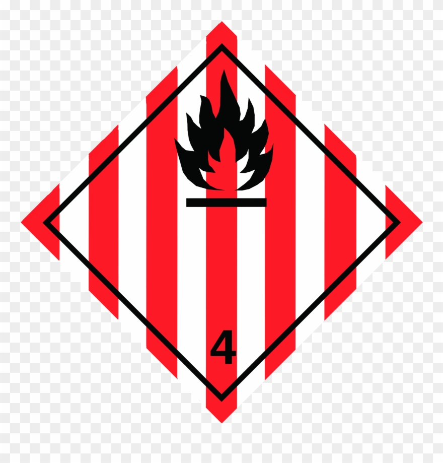 Non Flammable, Non Toxic Gases - Class 4.1 Flammable Solids Clipart