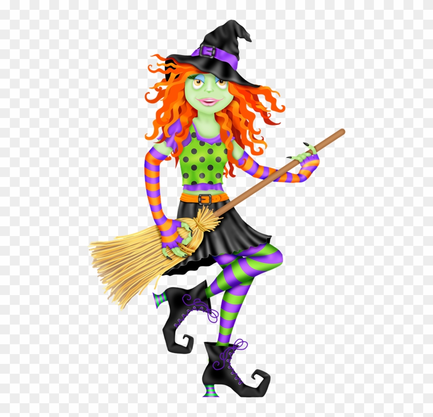Rockin Witch - Rockin Halloween 2 Postkarte Clipart