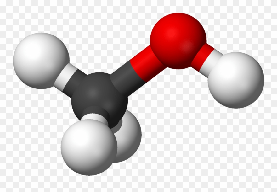 Diagram Of The Methanol Molecule - Quimica Del Carbono Png Clipart