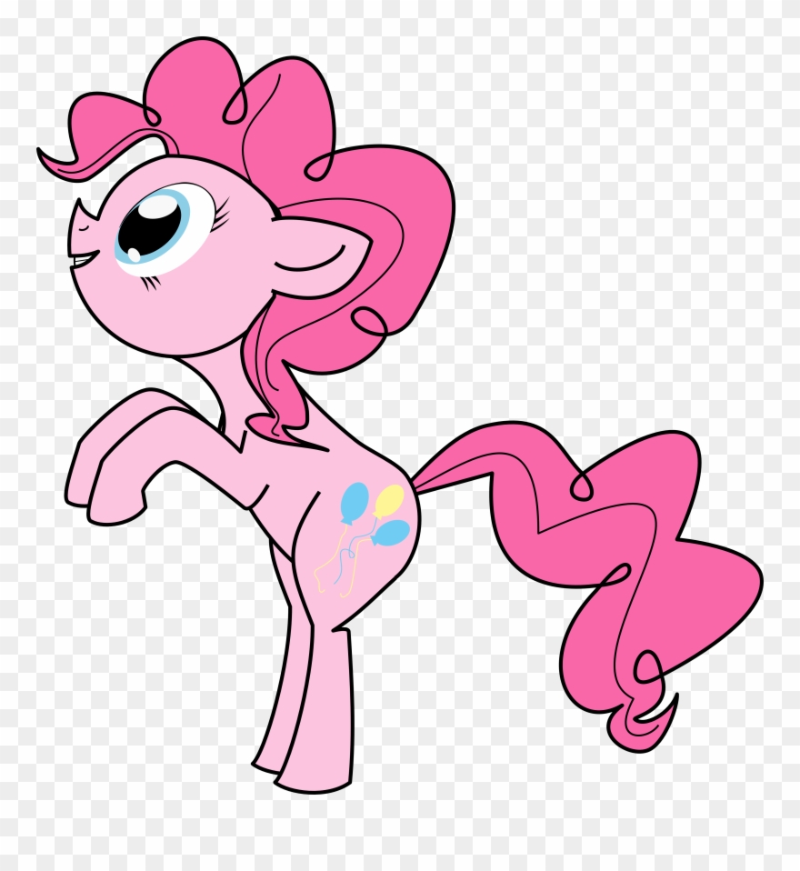 Mlp Mane 6 Pinkie Pie Hair Style Clipart - Pinkie Pie - Png Download