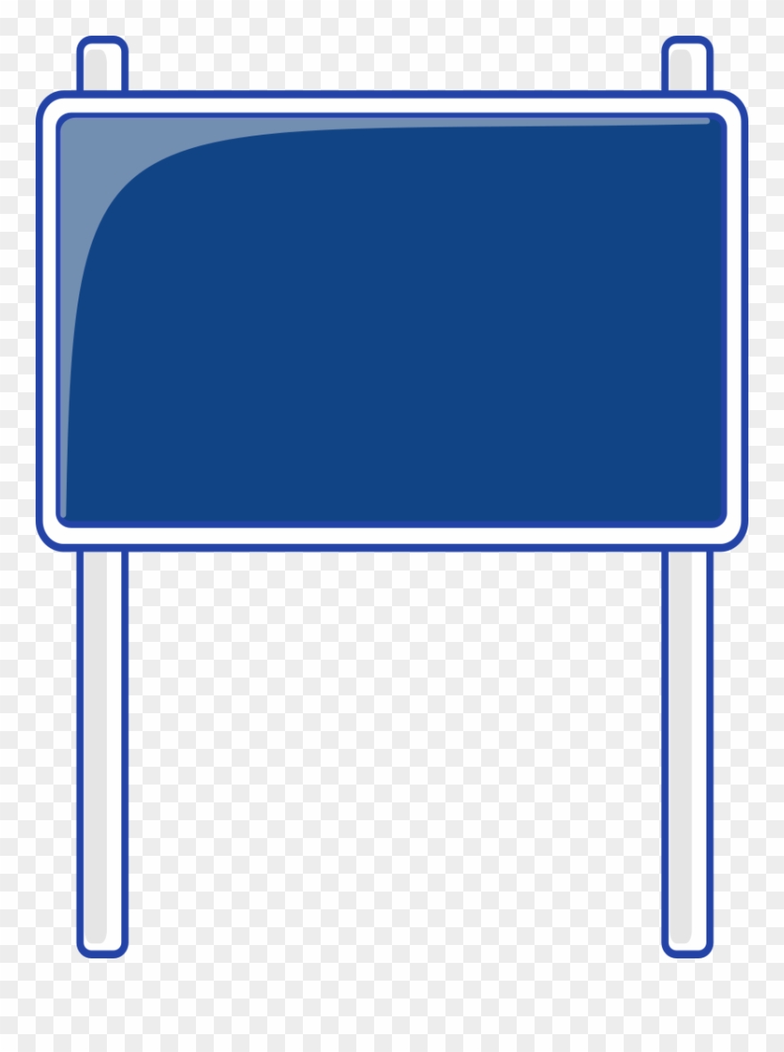 Blank Highway Sign Bing Images Traffic Street Road - Blank Blue Road Signs Clipart