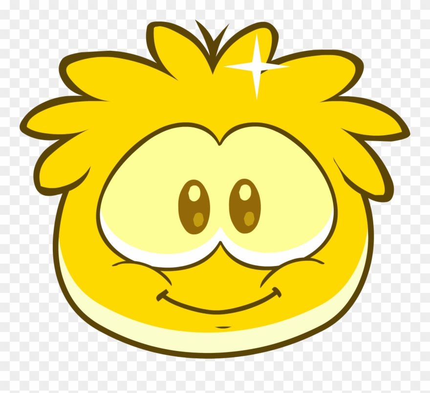 Meet The Gold Puffle - Water Molecule With Face Clipart
