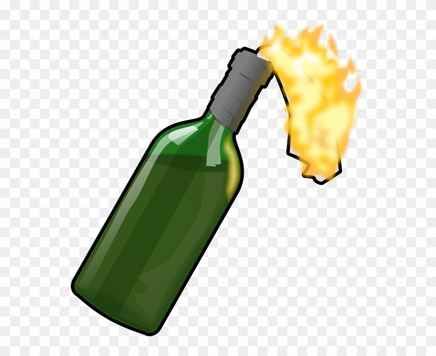 Publicat De Eu Ciresica La - Molotov Cocktail Clipart - Png Download