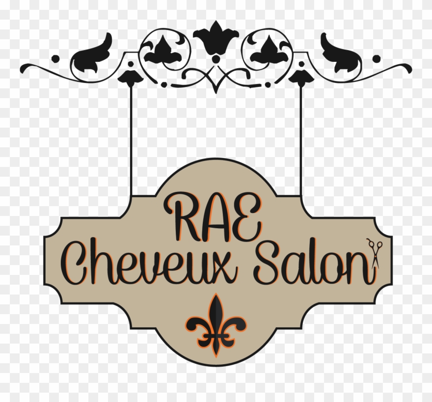 Logo Design By Sally For Rae Cheveux Salon - Illustration Clipart