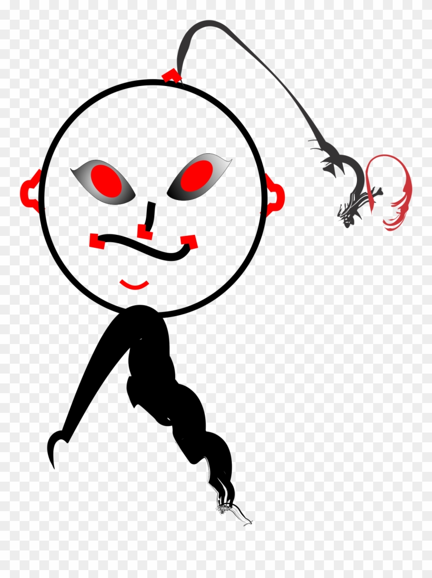 Devil - Cartoon Moon Clipart