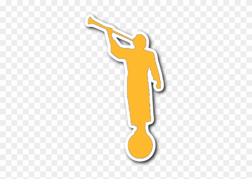 Angel Moroni Die-cut Sticker - Die Cutting Clipart