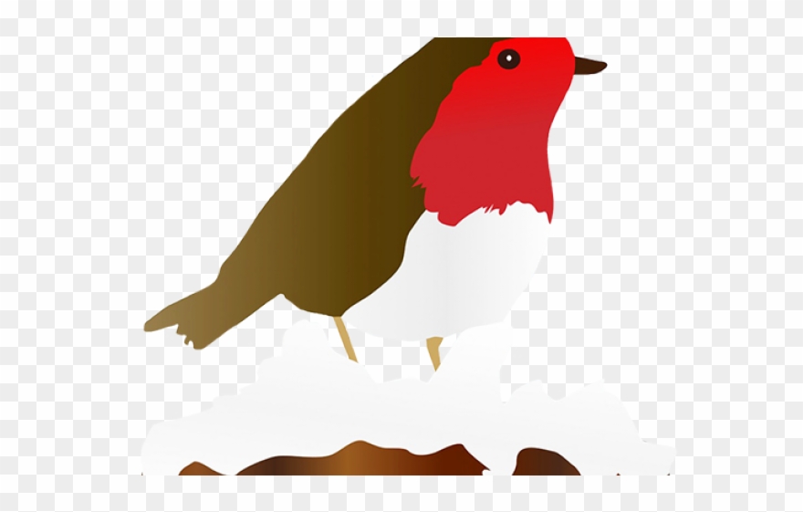 Robin Clipart Winter - Clip Art - Png Download