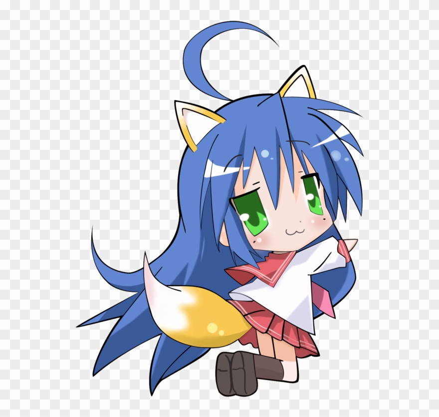 ~~~quatres 10k Celebration Threadand - Chibi Konata Clipart