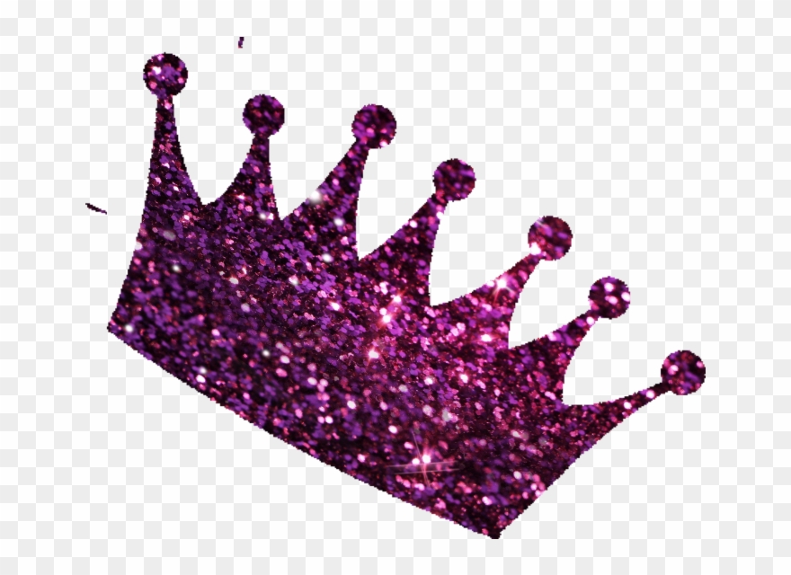 Crown Glitter Glittery Remixit Freetoedit - Pink Sparkle Pink Crown Clipart