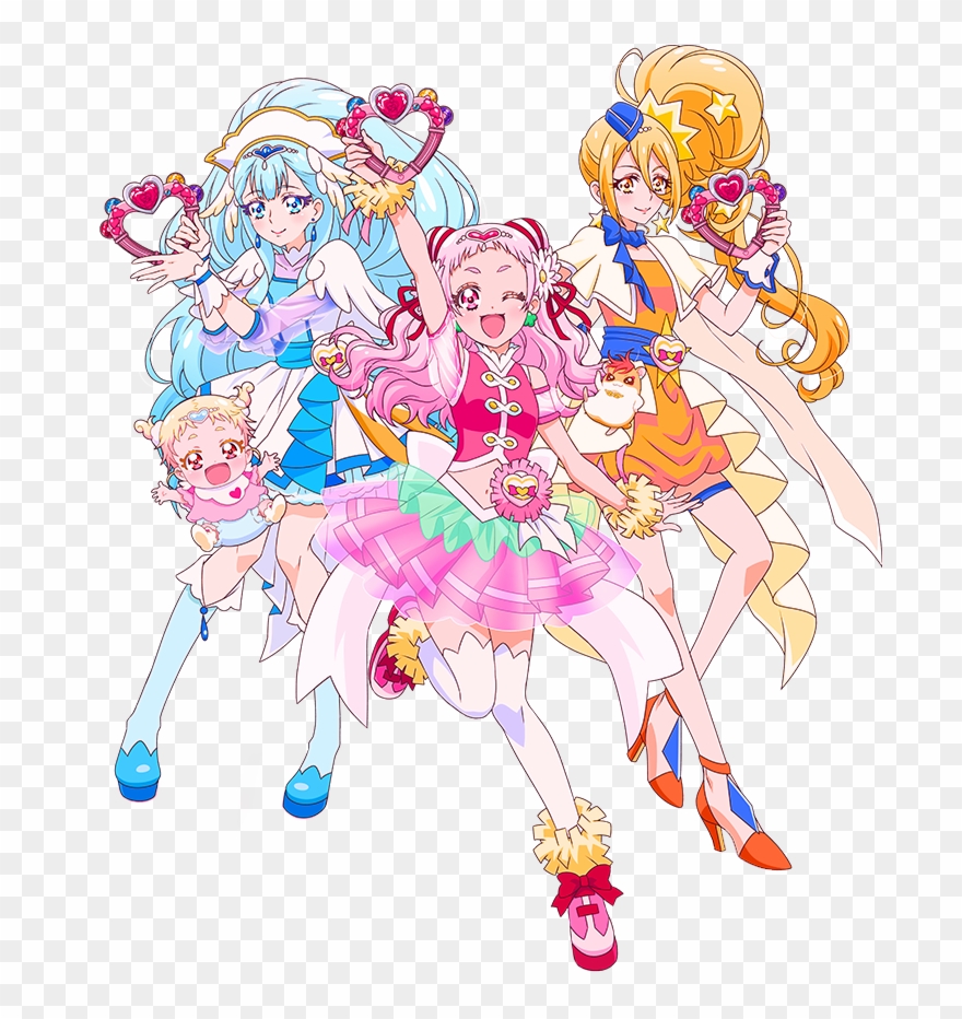 Glitter Force, Wand, Sailor Moon, Happiness, The Cure - Hug っ と プリキュア 壁紙 Clipart