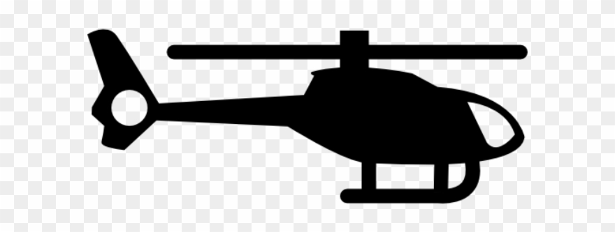 Enjoy The Ride - 2d Helicopter Silhouette Clipart