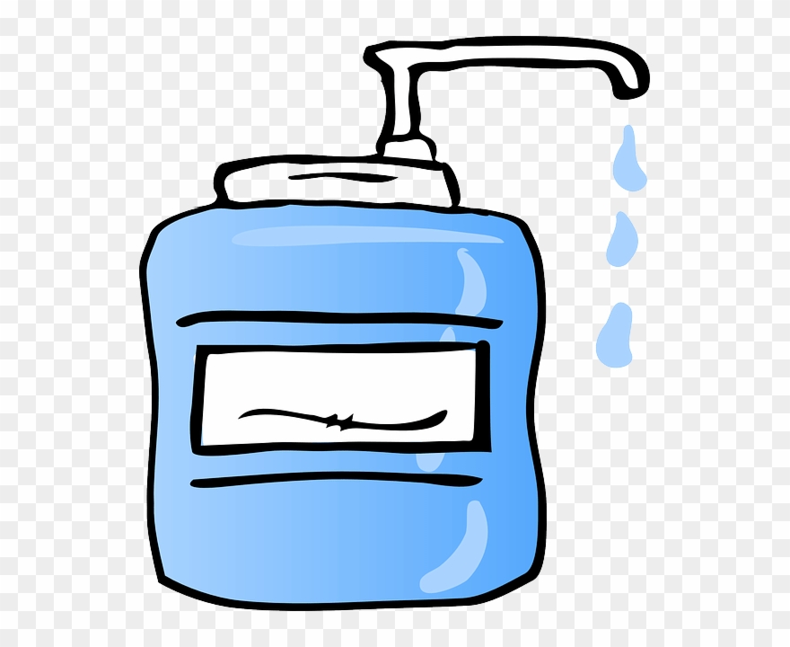 Alcohol Clipart Antiseptic - Hand Sanitizer Clipart - Png Download