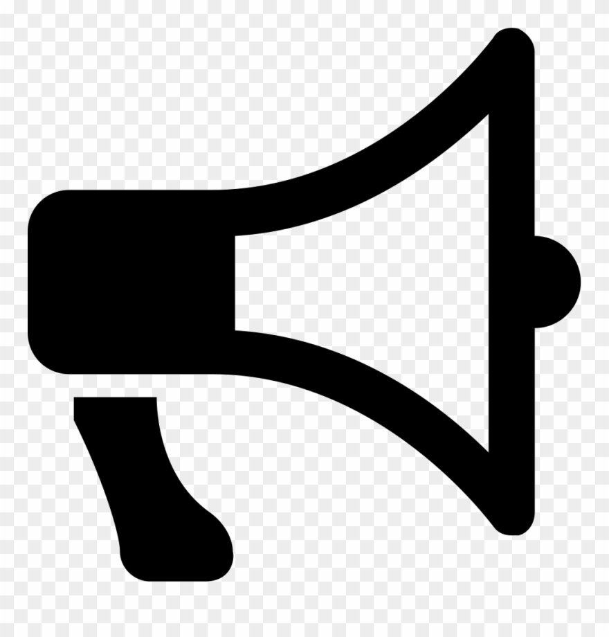 Megaphone Svg Free - Megaphone Icon Png Clipart
