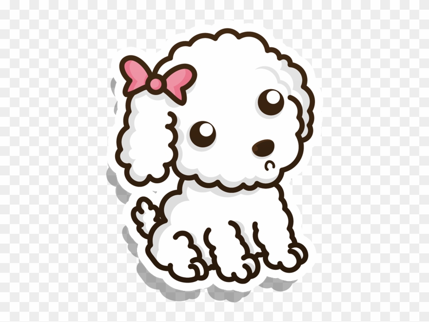 French Drawing Cute Clip Stock - Funny Puppies - Png Download