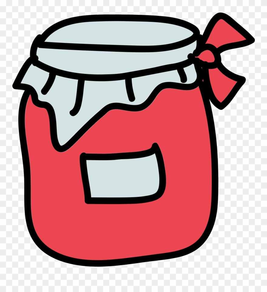Berry Jam Icon - Cartoon Jar Png Clipart