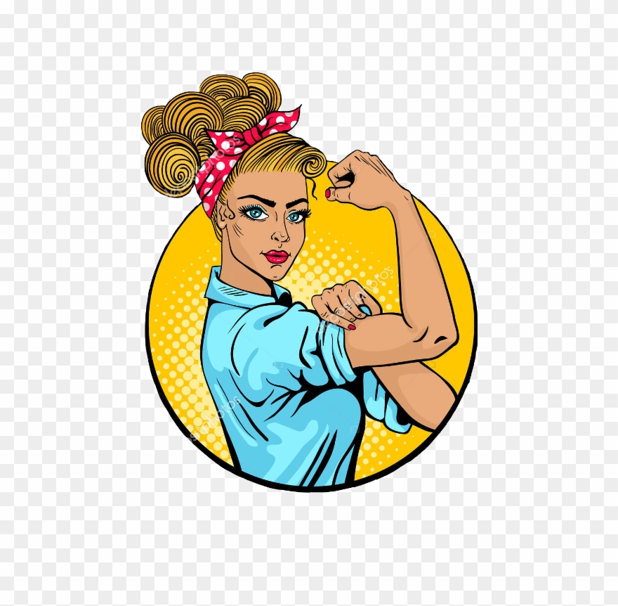 Download Download Strong Woman Pop Art Clipart 1044214 Pinclipart
