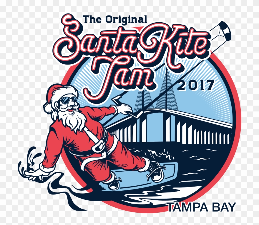 Santa Kite Jam - Sleeve Clipart