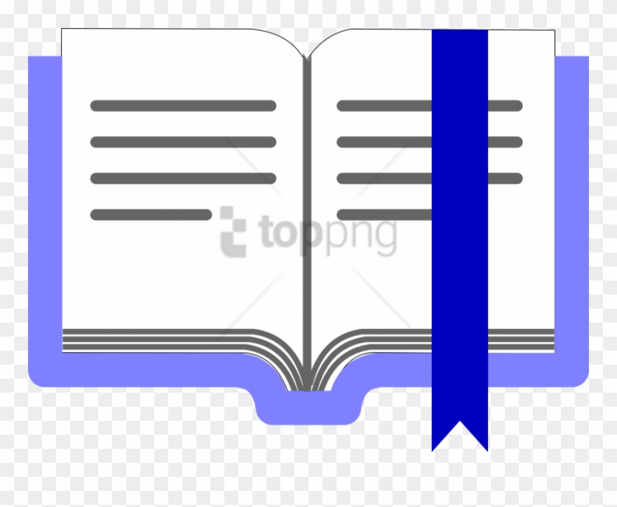 Medium Image - Book With Bookmark Clipart - Png Download
